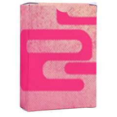 Pink Background Grunge Texture Playing Cards Single Design (rectangle) With Custom Box by Ravend