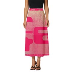 Pink Background Grunge Texture Classic Midi Chiffon Skirt