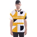 Design Pattern Yellow Background Art Men s Sport Mesh Tee View1