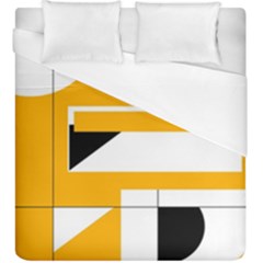 Design Pattern Yellow Background Art Duvet Cover (king Size)