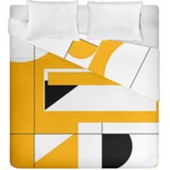 Design Pattern Yellow Background Art Duvet Cover Double Side (king Size)