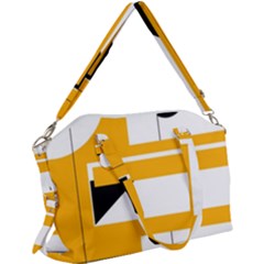 Design Pattern Yellow Background Art Canvas Crossbody Bag