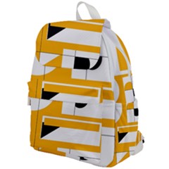 Design Pattern Yellow Background Art Top Flap Backpack