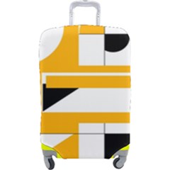 Design Pattern Yellow Background Art Luggage Cover (large)