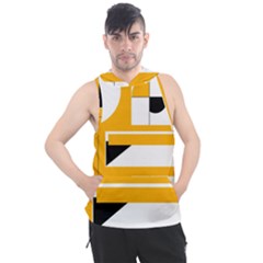 Design Pattern Yellow Background Art Men s Sleeveless Hoodie by Jancukart