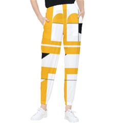 Design Pattern Yellow Background Art Tapered Pants