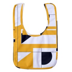 Design Pattern Yellow Background Art Baby Bib