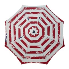 America Unite Stated Red Background Us Flags Golf Umbrellas