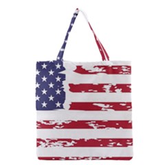 America Unite Stated Red Background Us Flags Grocery Tote Bag by Jancukart