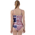 America Unite Stated Red Background Us Flags Sweetheart Tankini Set View2