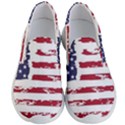 America Unite Stated Red Background Us Flags Men s Lightweight Slip Ons View1