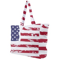 America Unite Stated Red Background Us Flags Simple Shoulder Bag