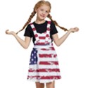 America Unite Stated Red Background Us Flags Kids  Apron Dress View1