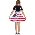 America Unite Stated Red Background Us Flags Kids  Apron Dress View4