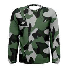 Camouflage Camo Army Soldier Pattern Military Men s Long Sleeve Tee