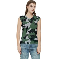 Camouflage Camo Army Soldier Pattern Military Women s Raglan Cap Sleeve Tee by Jancukart