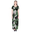 Camouflage Camo Army Soldier Pattern Military Short Sleeve Maxi Dress View1