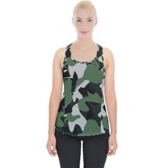 Camouflage Camo Army Soldier Pattern Military Piece Up Tank Top