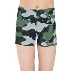 Camouflage Camo Army Soldier Pattern Military Kids  Sports Shorts