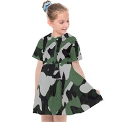 Camouflage Camo Army Soldier Pattern Military Kids  Sailor Dress