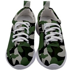 Camouflage Camo Army Soldier Pattern Military Kids Athletic Shoes by Jancukart