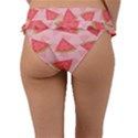 Background Watermelon Pattern Fruit Food Sweet Frill Bikini Bottoms View2