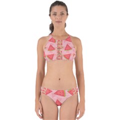 Background Watermelon Pattern Fruit Food Sweet Perfectly Cut Out Bikini Set