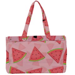 Background Watermelon Pattern Fruit Food Sweet Canvas Work Bag