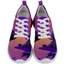 Sunset Sea Ocean Purple Pink Flowers Stone Men s Lightweight Sports Shoes View1