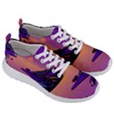 Sunset Sea Ocean Purple Pink Flowers Stone Men s Lightweight Sports Shoes View3