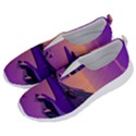 Sunset Sea Ocean Purple Pink Flowers Stone No Lace Lightweight Shoes View2