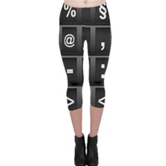 Timeline Character Symbols Alphabet Literacy Read Capri Leggings  by Jancukart