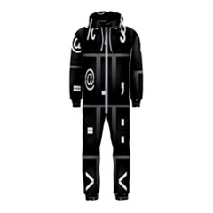 Timeline Character Symbols Alphabet Literacy Read Hooded Jumpsuit (kids) by Jancukart