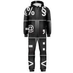 Timeline Character Symbols Alphabet Literacy Read Hooded Jumpsuit (men) by Jancukart