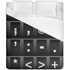 Timeline Character Symbols Alphabet Literacy Read Duvet Cover (california King Size)