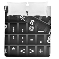 Timeline Character Symbols Alphabet Literacy Read Duvet Cover Double Side (queen Size)