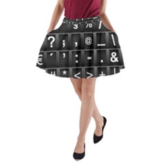 Timeline Character Symbols Alphabet Literacy Read A-line Pocket Skirt by Jancukart