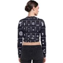 Timeline Character Symbols Alphabet Literacy Read Long Sleeve Zip Up Bomber Jacket View2