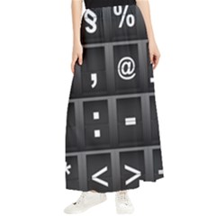 Timeline Character Symbols Alphabet Literacy Read Maxi Chiffon Skirt by Jancukart