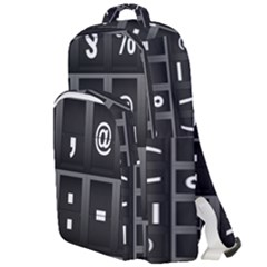 Timeline Character Symbols Alphabet Literacy Read Double Compartment Backpack by Jancukart