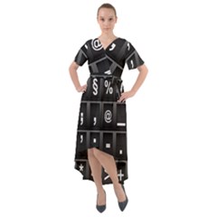 Timeline Character Symbols Alphabet Literacy Read Front Wrap High Low Dress