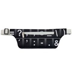 Timeline Character Symbols Alphabet Literacy Read Active Waist Bag