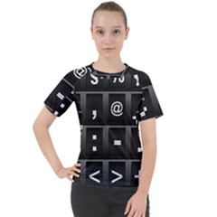 Timeline Character Symbols Alphabet Literacy Read Women s Sport Raglan Tee