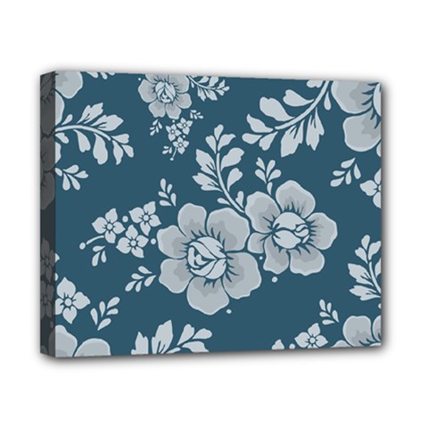 Flowers Design Floral Pattern Stems Plants Canvas 10  X 8  (stretched)