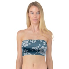 Flowers Design Floral Pattern Stems Plants Bandeau Top