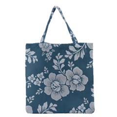 Flowers Design Floral Pattern Stems Plants Grocery Tote Bag