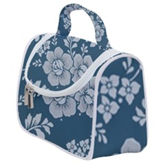 Flowers Design Floral Pattern Stems Plants Satchel Handbag