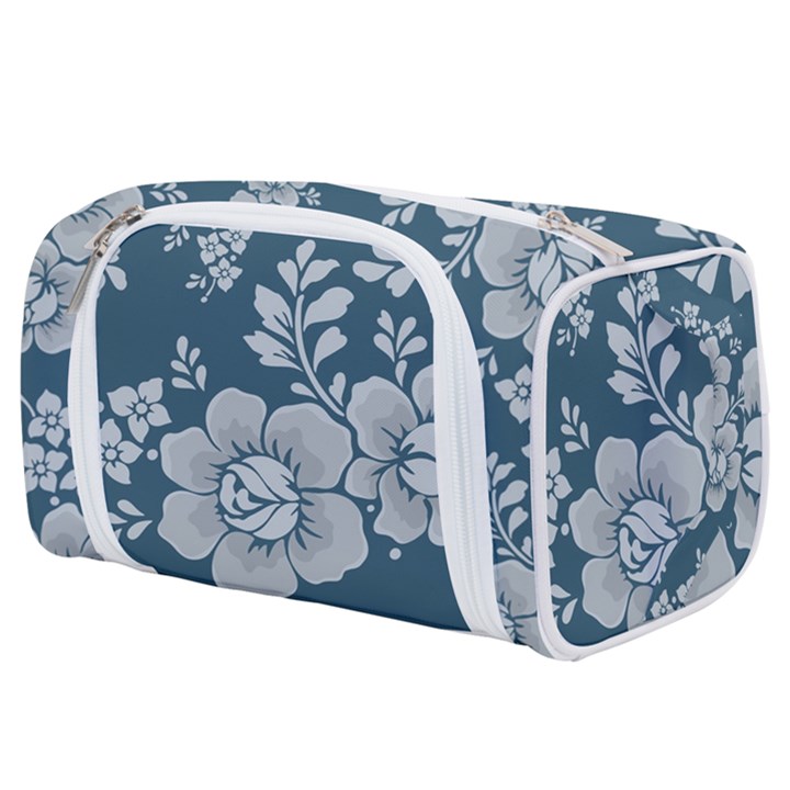 Flowers Design Floral Pattern Stems Plants Toiletries Pouch