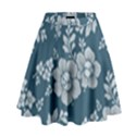 Flowers Design Floral Pattern Stems Plants High Waist Skirt View1