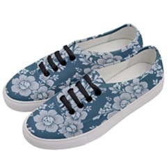 Flowers Design Floral Pattern Stems Plants Women s Classic Low Top Sneakers